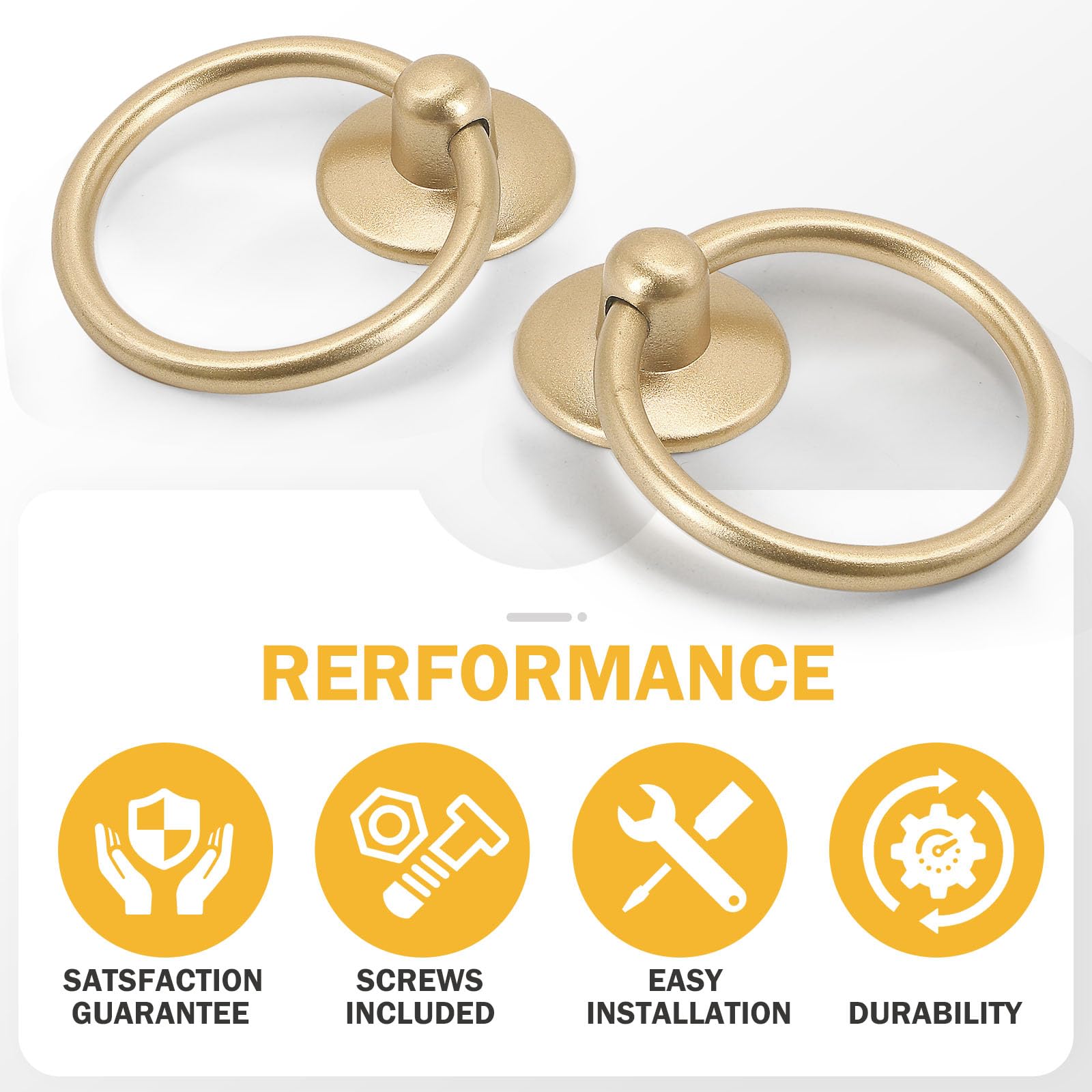 Zernmiarder 12pcs Champagne Gold Drop Ring Drawer Pulls, Vintage Cabinet Ring Handles, Metal Drawer Knobs for Dresser Drawers Cupboards - Amazon.com Zernmiarder 12pcs Champagne Gold Drop Ring Drawer Pulls, Vintage Cabinet Ring Handles, Metal Drawer Knobs for Dresser Drawers Cupboards - Amazon.com