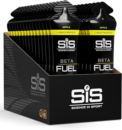 Science in Sport BETA Fuel + Nootropica Gel 30 x 60ml Apfel - Energiereich mit 4