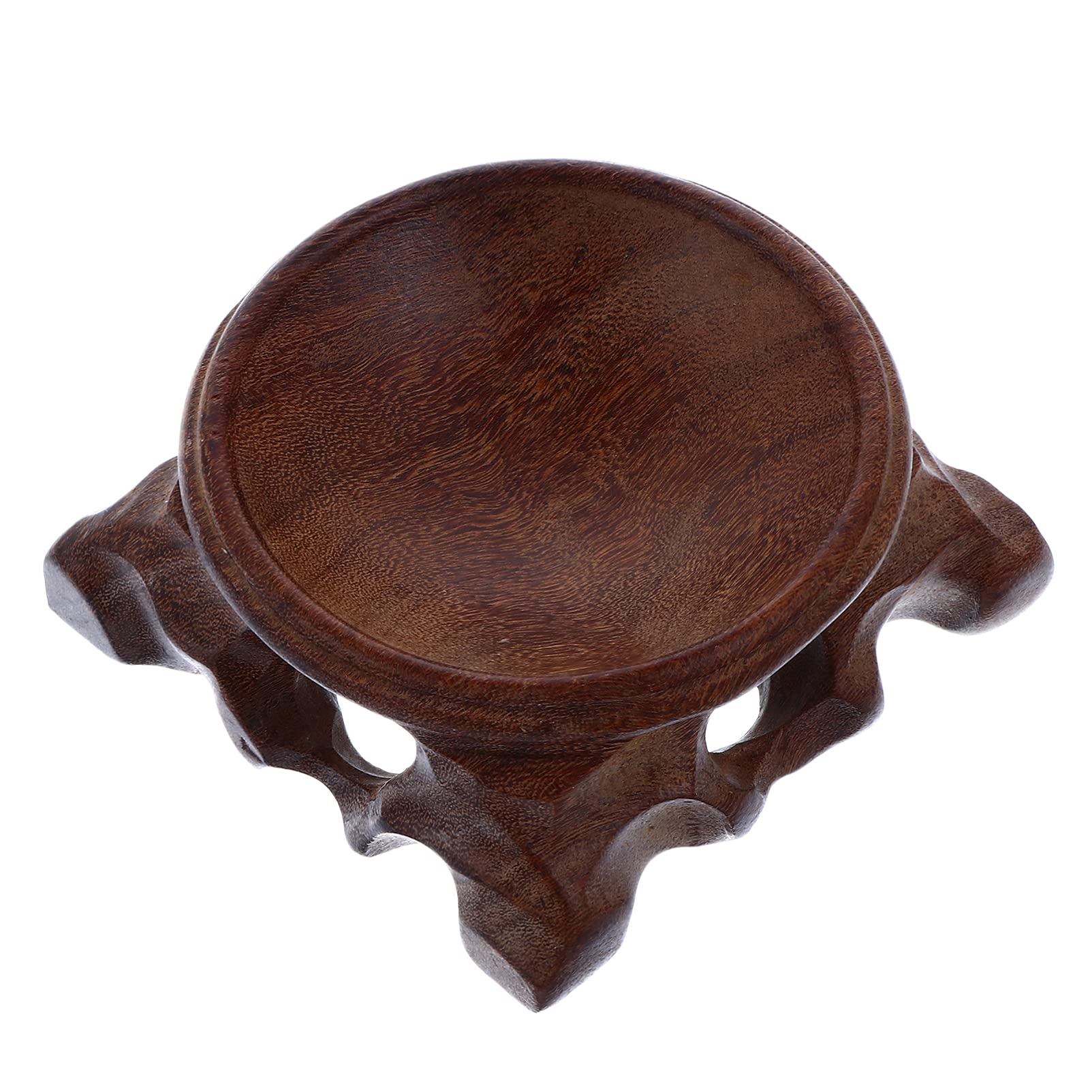 ULTNICE Crystal Ball Stand Branch Wood Display Stand Base Crystals Sphere Quartz Ball Holder Orb Egg Base Decorative Pedestal for All Kinds Ball A