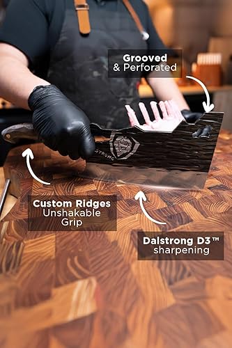 Miniatura 3 de Dalstrong Obliterator - Cuchillo de carnicero  9 pulgadas  Serie Barbarian  Acero inoxidable de alto carbono sueco 14C28N  Mango de madera