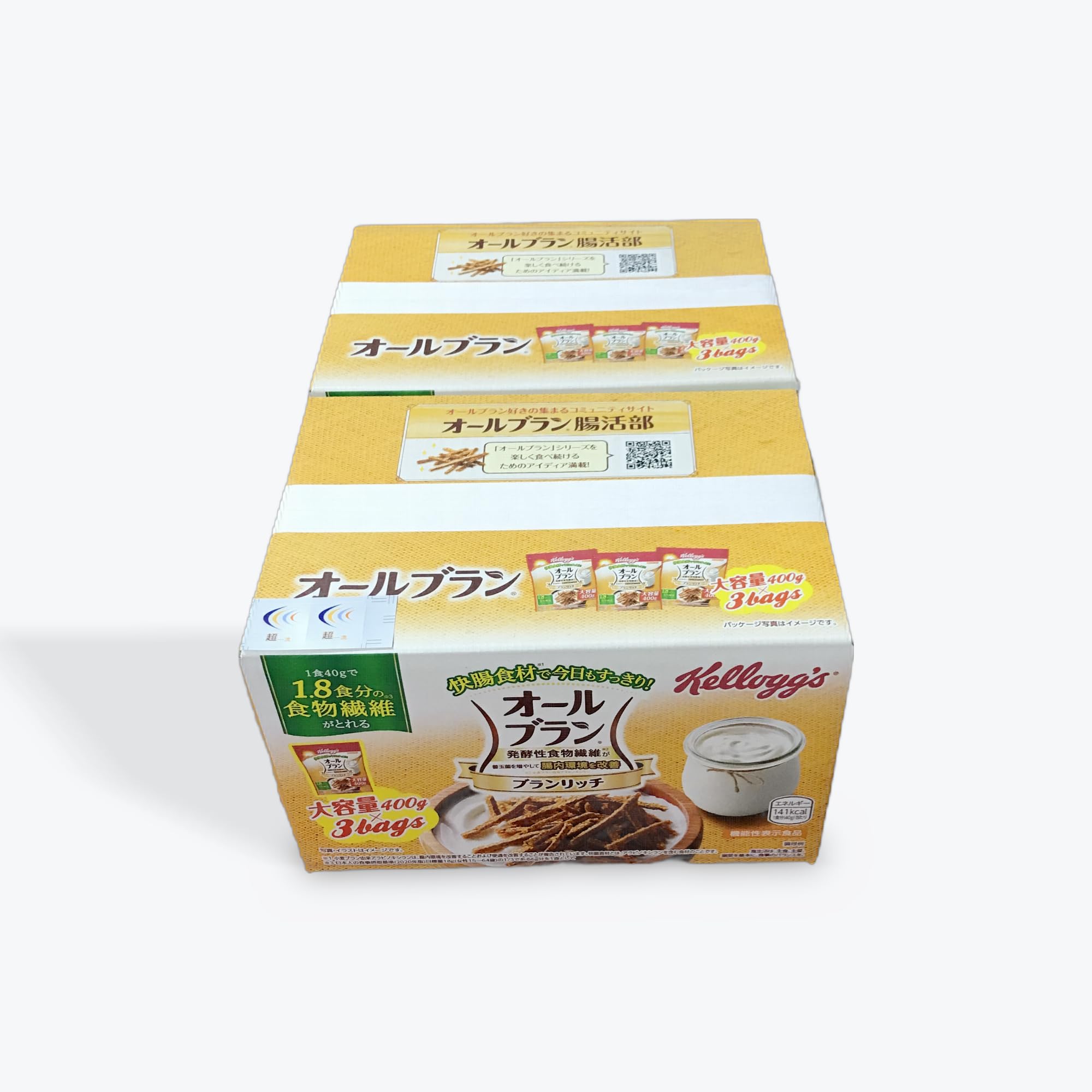 Amazon.co.jp: ケロッグ オールブラン ブランリッチ 400g×3袋×2箱 食物