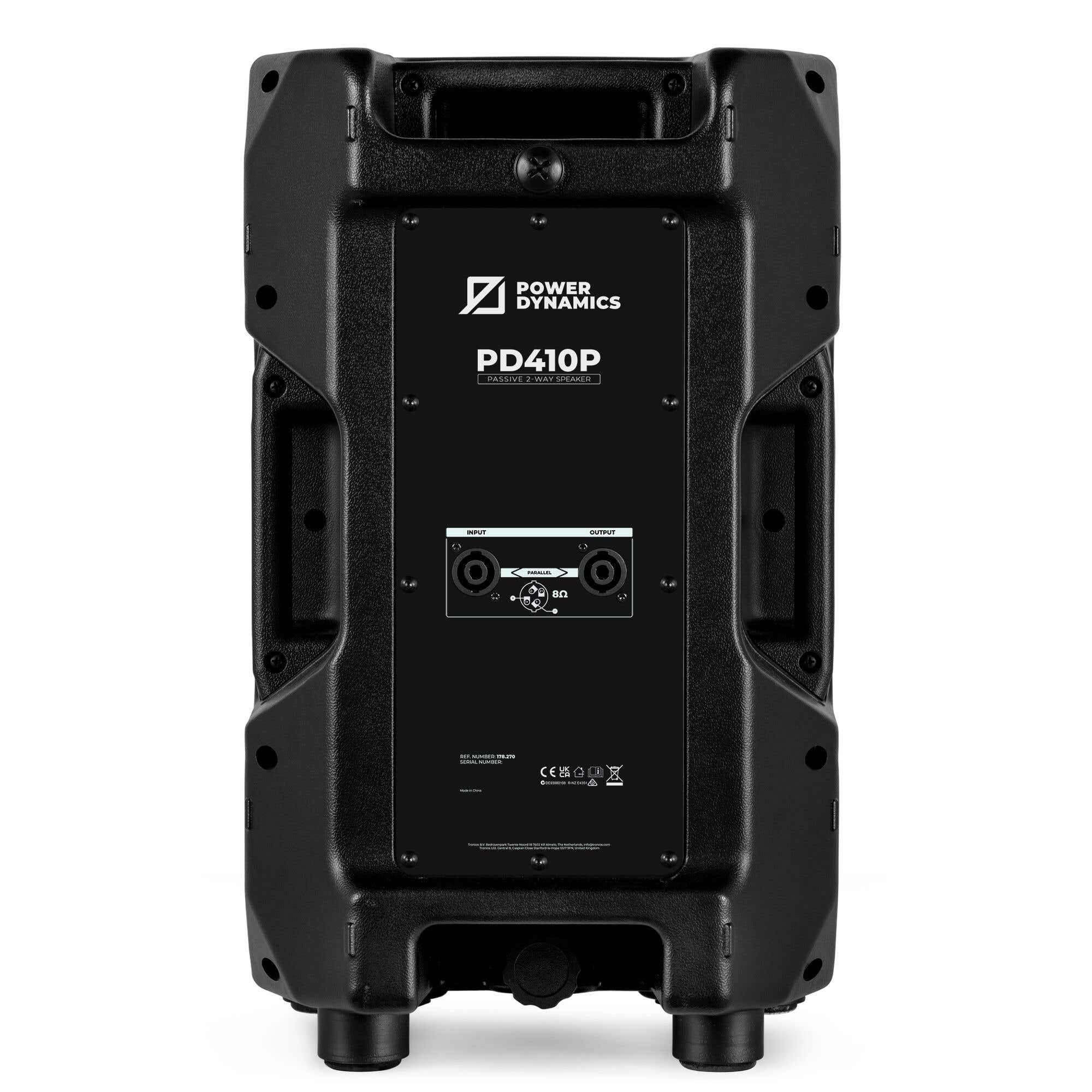 Power Dynamics PD410P 10" passiver 2-Wege-Lautsprecher 800W