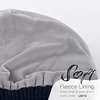 Vista 43 de FURTALK Gorros de invierno para mujer, con forro polar, gorro de punto holgado y cálido, gorro de esquí Gris claro