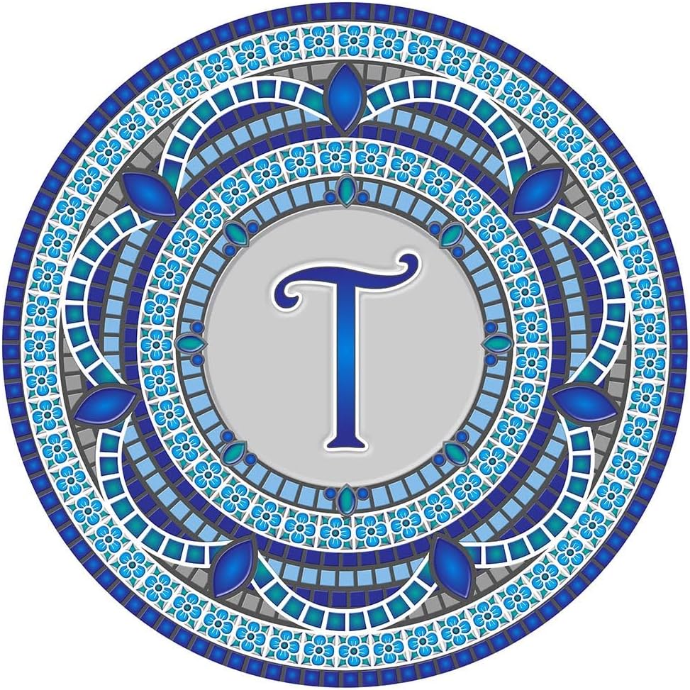 Skip's Garage Custom Monogram Decorative Pool Art - Mosaic Pool Art - Choose Your Size & Personalization - Easy Drop-in Installation