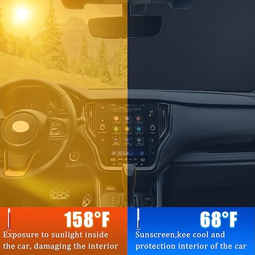 Miniatura 4 de Pincuttee Parasol para parabrisas de automóvil para Subaru Crosstrek 2.0i Premium Limited Wagon 2018, 2019, 2020, 2021, 2022, 2023, Subaru Crosstrek