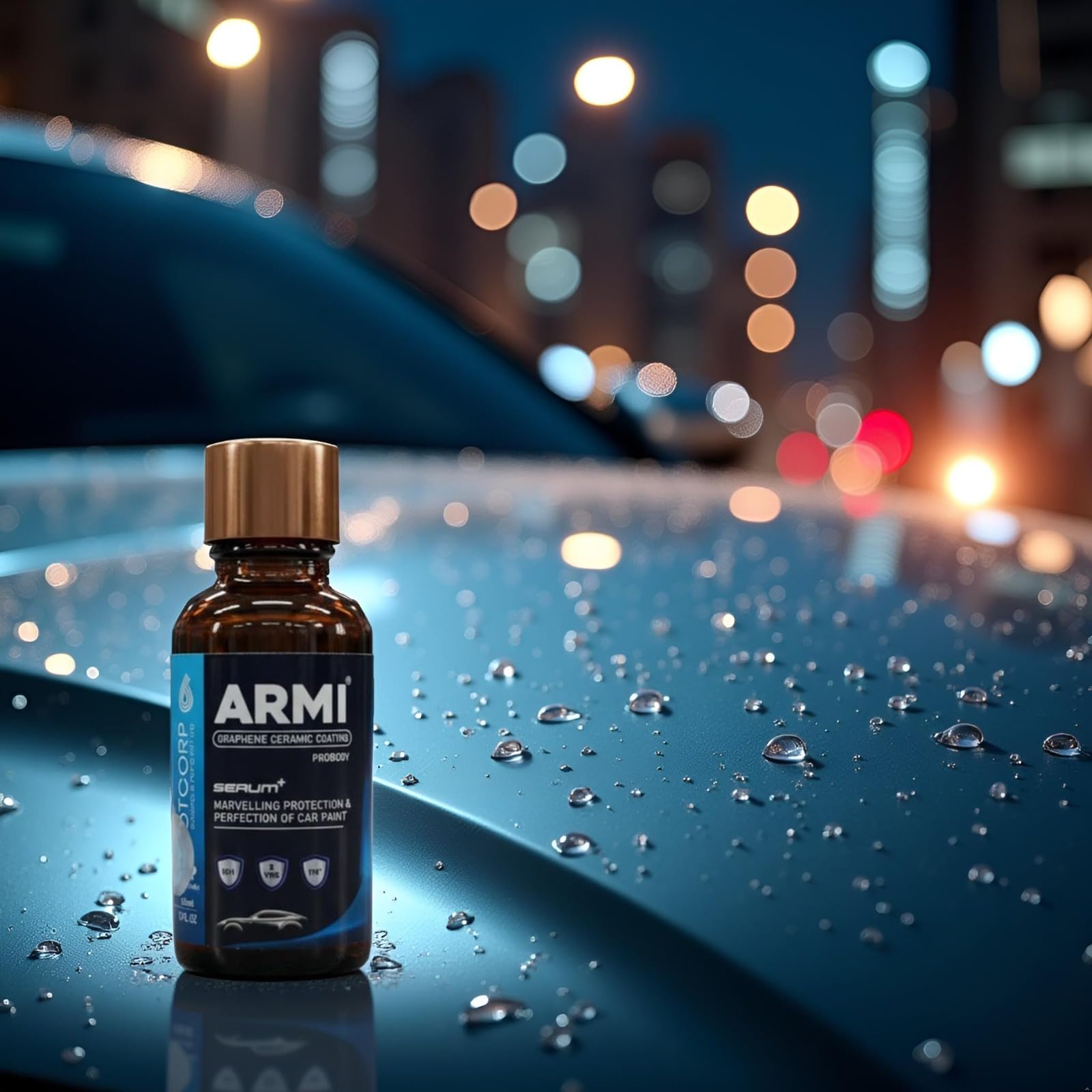 ARMI Graphene Ceramic Coating For Car | Durable Paint Protection Formula | Self Cleaning | Hydrophobic Ceramic Coating | Hydrophobic Finish Spray | 30ml with free Applicator Microfibre Towel 4