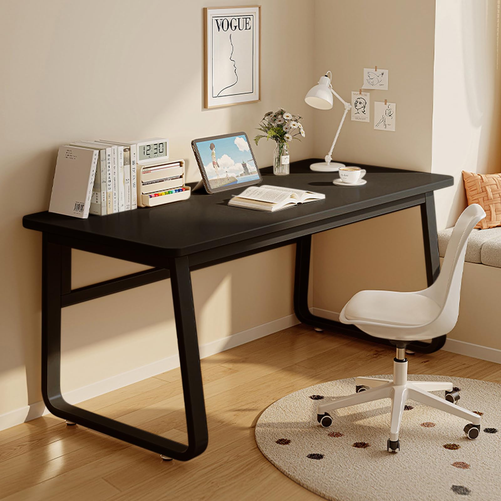 WXJHL Computer Desk Writing Table Simple Style Home Office Desks Modern Study Tables for Bedroom,Office — image 1