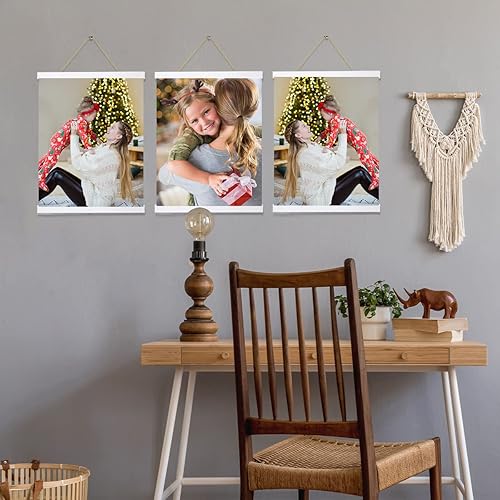 Miniatura 3 de YK Artwood Paquete de 3 marcos magnéticos para colgar pósteres, de 16 pulgadas, color blanco, de 16 x 24, 16 x 22, 16 x 20 pulgadas, para colgar