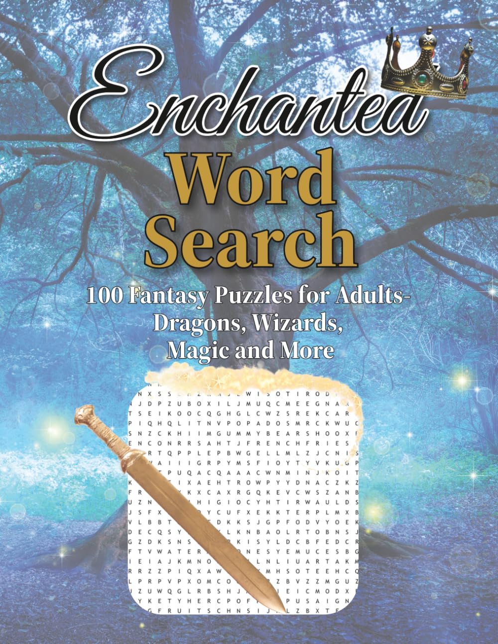 Enchanted Word Search: 100 puzzles for Adults - Dragons, Wizards, Magic, and More