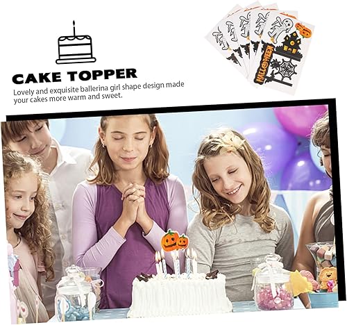 Miniatura 2 de Gadpiparty 50 pcs halloween cake insert bat cake insert cake pick topper salad toothpicks halloween toothpicks birthday toppers para comida