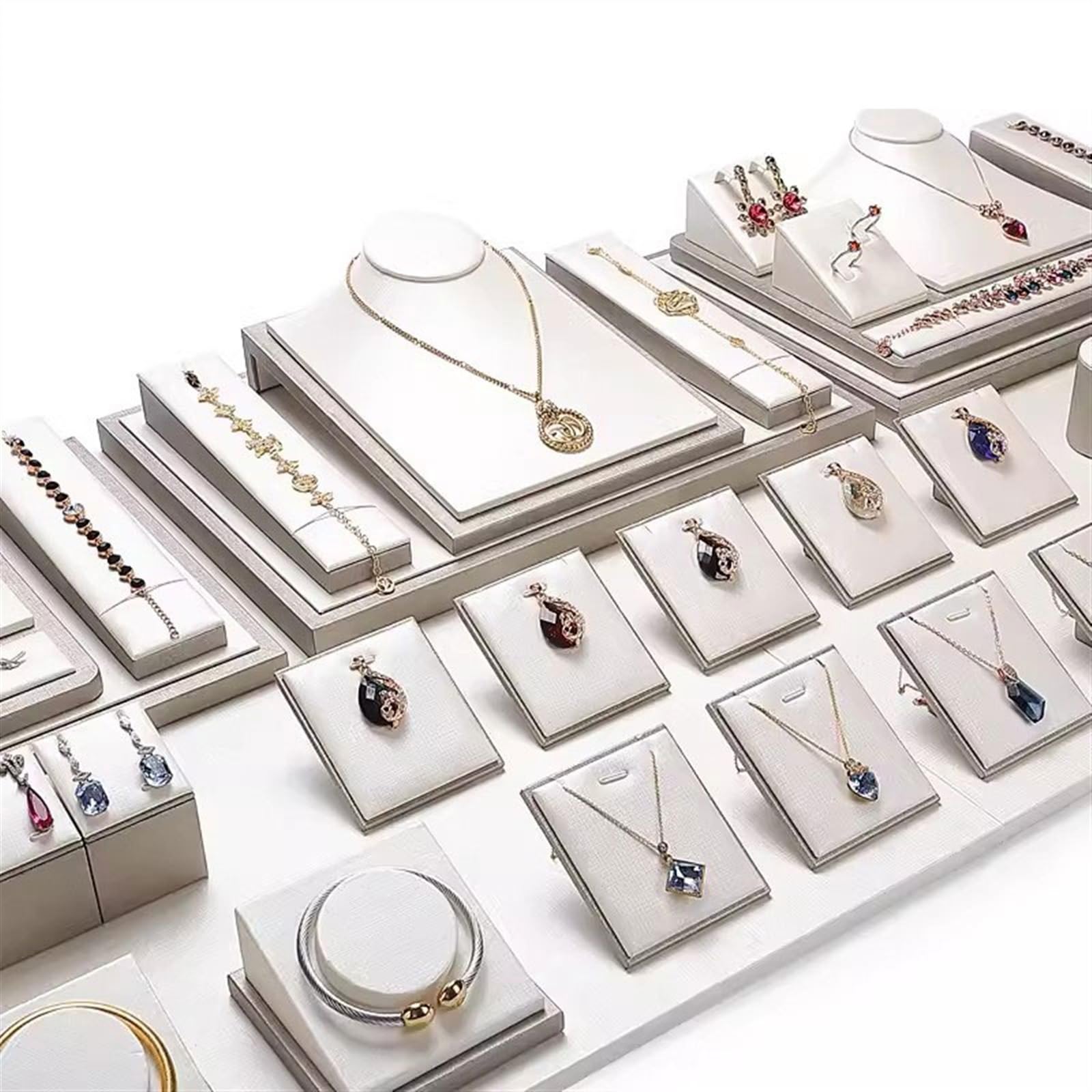 LLXYWJ Schmuckständer Halskette Display Büste Vitrine Schmuckständer Halskette Büste Kettenhalter Display Organizer Show Boutique Stand Mannequin Schmuck Organizer