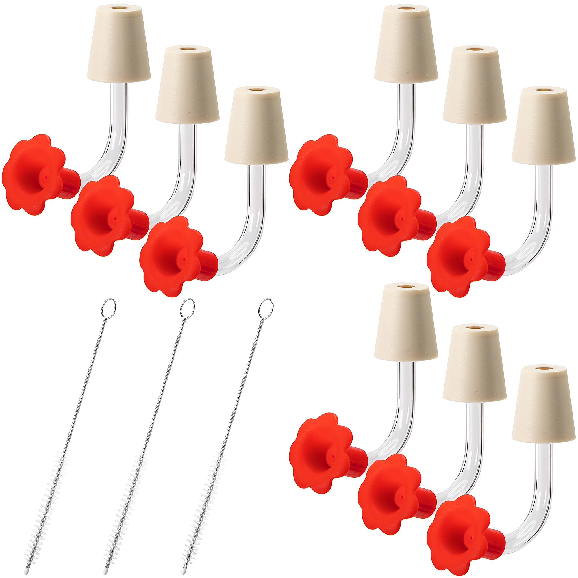 DECOHS 9 Pcs Hummingbird Feeder Tubes