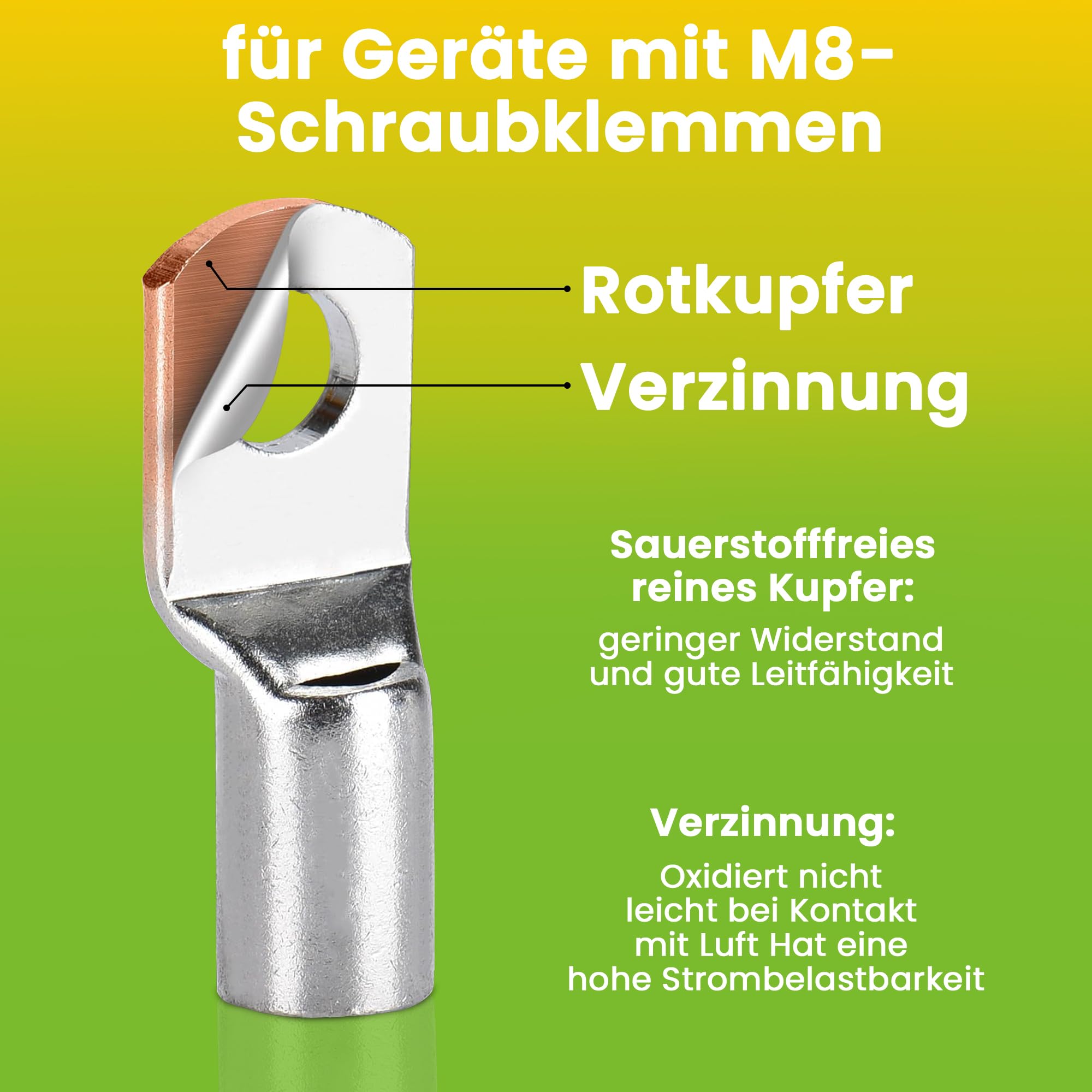 EDECOA Twee Batterijkabel 25 mm² 1 m 100% OFC Koperen Stroomkabel 2 Positieve en Negatieve EDECOA Twee Batterijkabel 25 mm² 1 m 100% OFC Koperen Stroomkabel 2 Positieve en Negatieve
