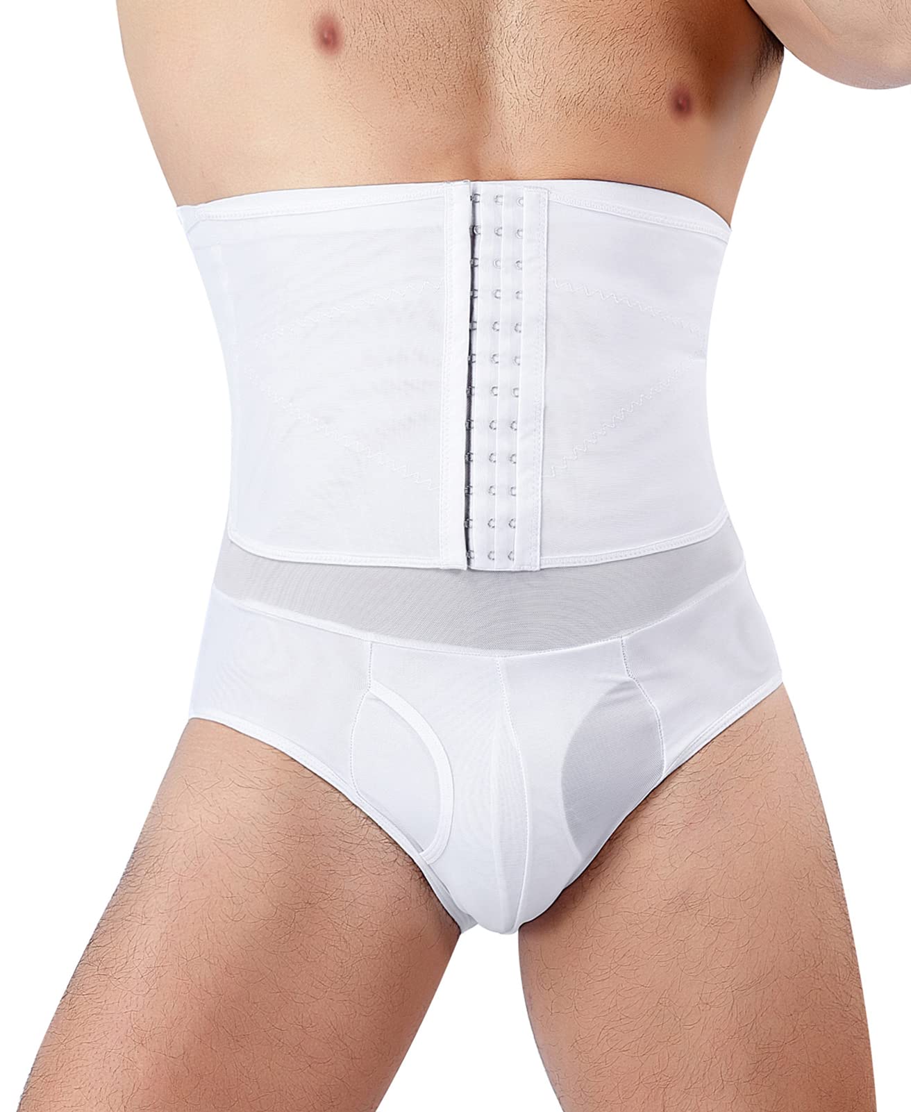 Amazon | SEAUR シェイプアップショーツ 男性用 パンツ 補正ガードル 