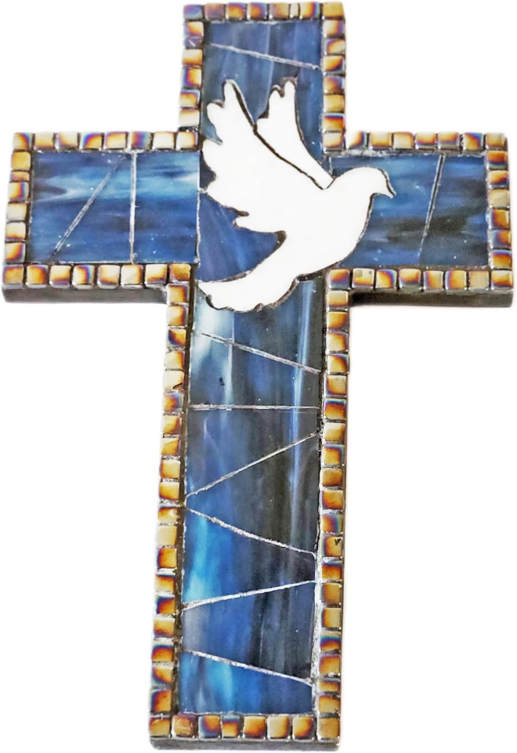 Handmade Mosaic Cross (Dove)