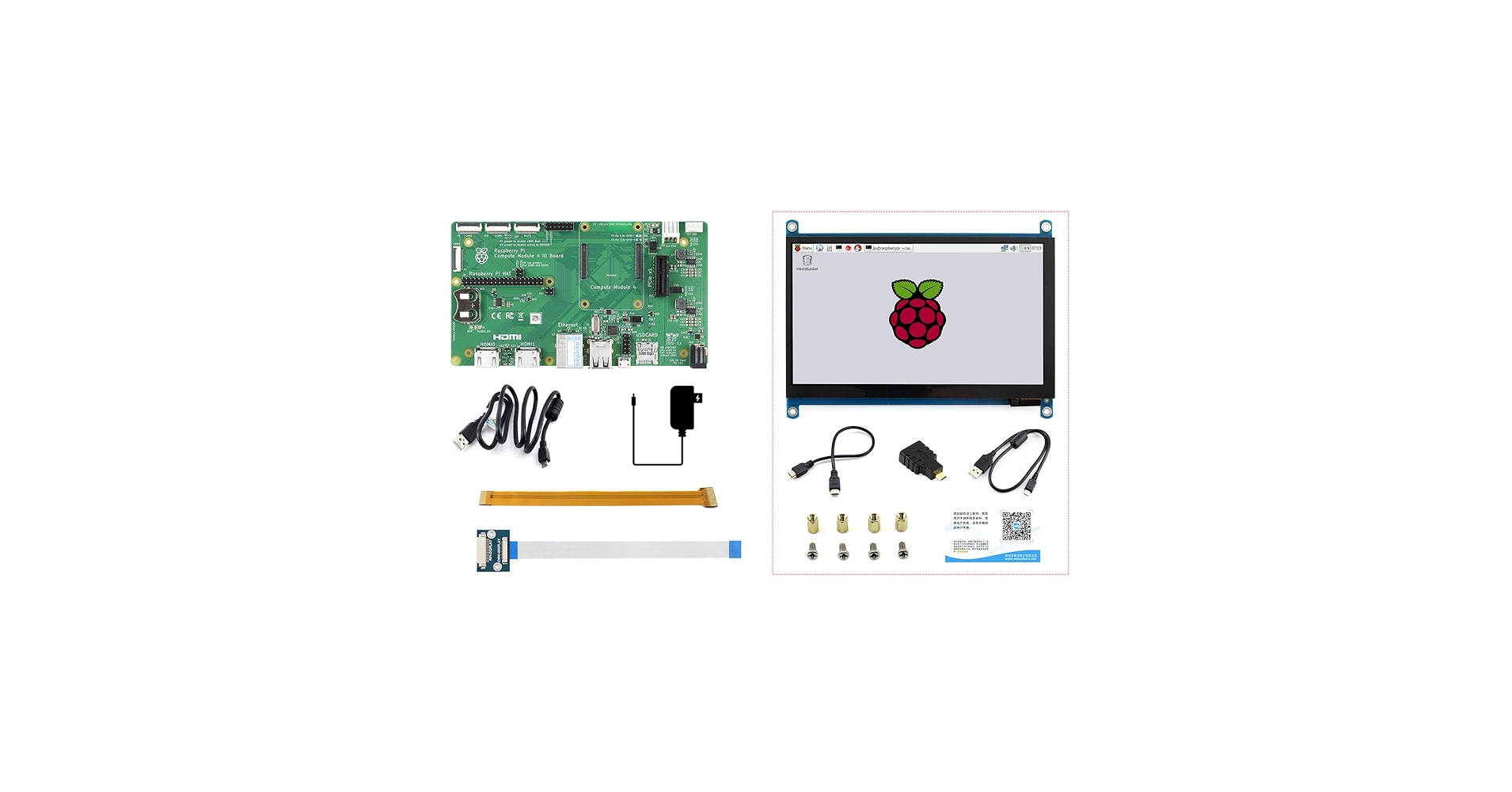 raspberry pi 4 4GBとタッチパネルセット NEEGO Raspberry Pi 4 4GB Kit - Single Board Computer with