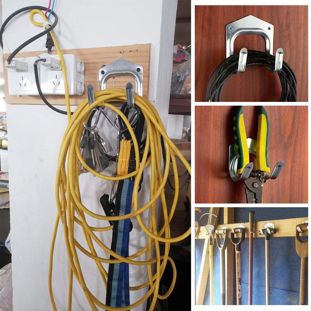 Tool Storage Hooks 10 Packs Garden Tool Wall Mounted Hanger Racks for
