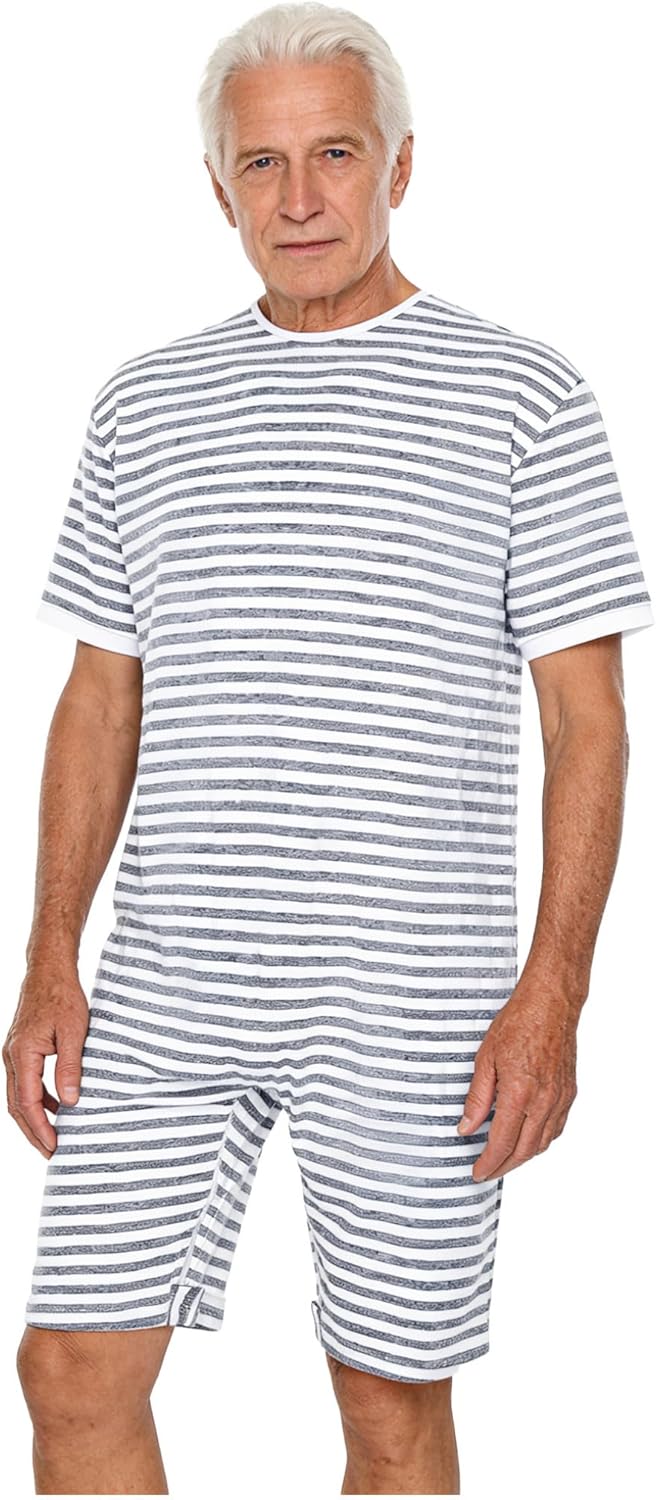 ACSUSS Easy Access Adaptive Jumpsuit for Adults with Back Zipper Anti-Strip Nursing Clothing