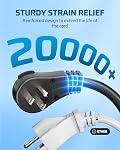 DEWENWILS 360° Rotating Flat Plug Black Extension Cord 15FT, 14/3 Gauge 3 Prong Outdoor Extension Cord Waterproof, Lighted Triple Outlet Hook Design, 125V/15A/1875W, for Outdoor/Indoor, ETL Listed
