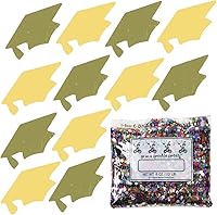 Vista 164 de Confeti Grad Cap Negro, Púrpura Combo - 2 bolsas de media onza (1 oz) (8400/8412)