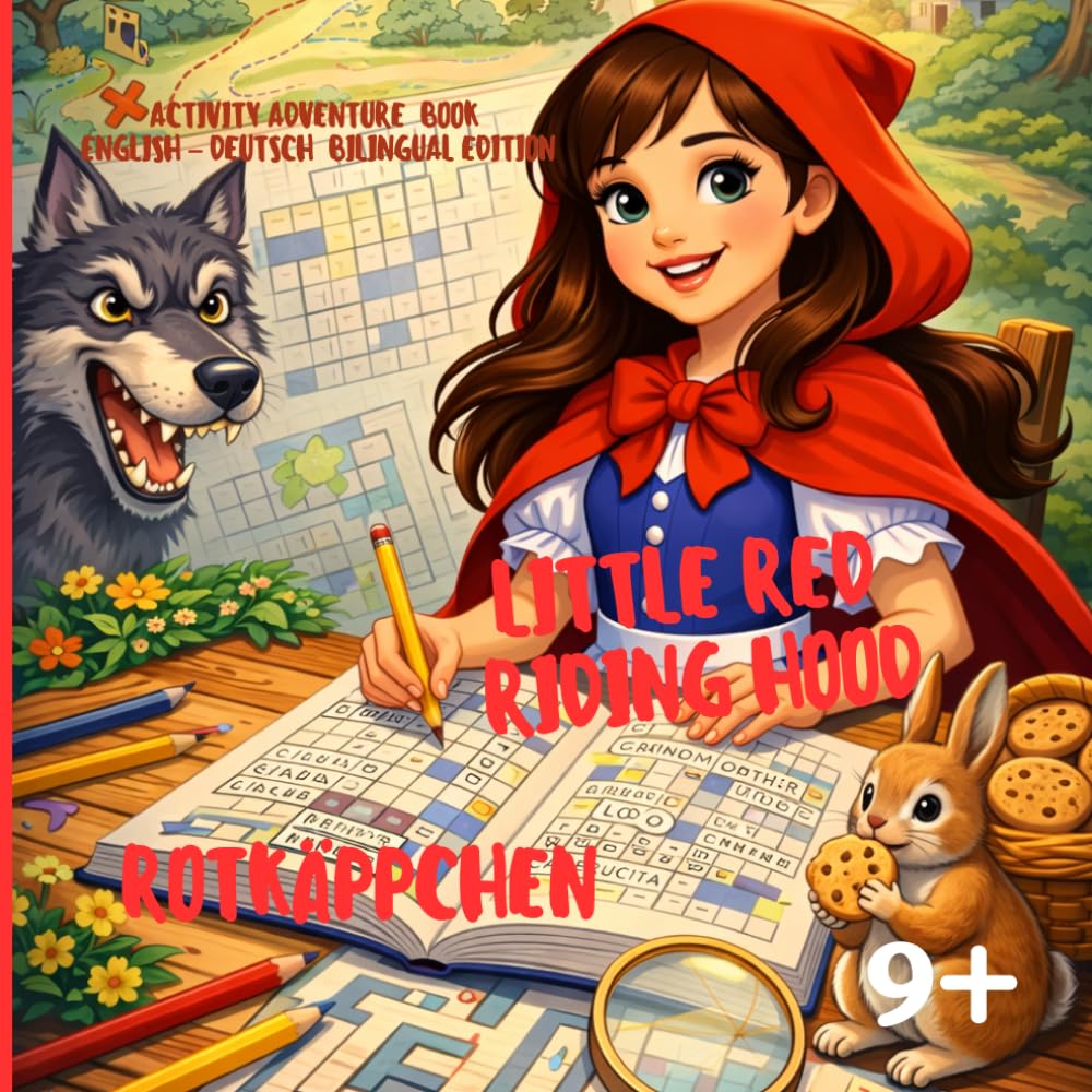 Little Red Riding Hood: Activity Adventure Book English – Deutsch Bilingual Edition