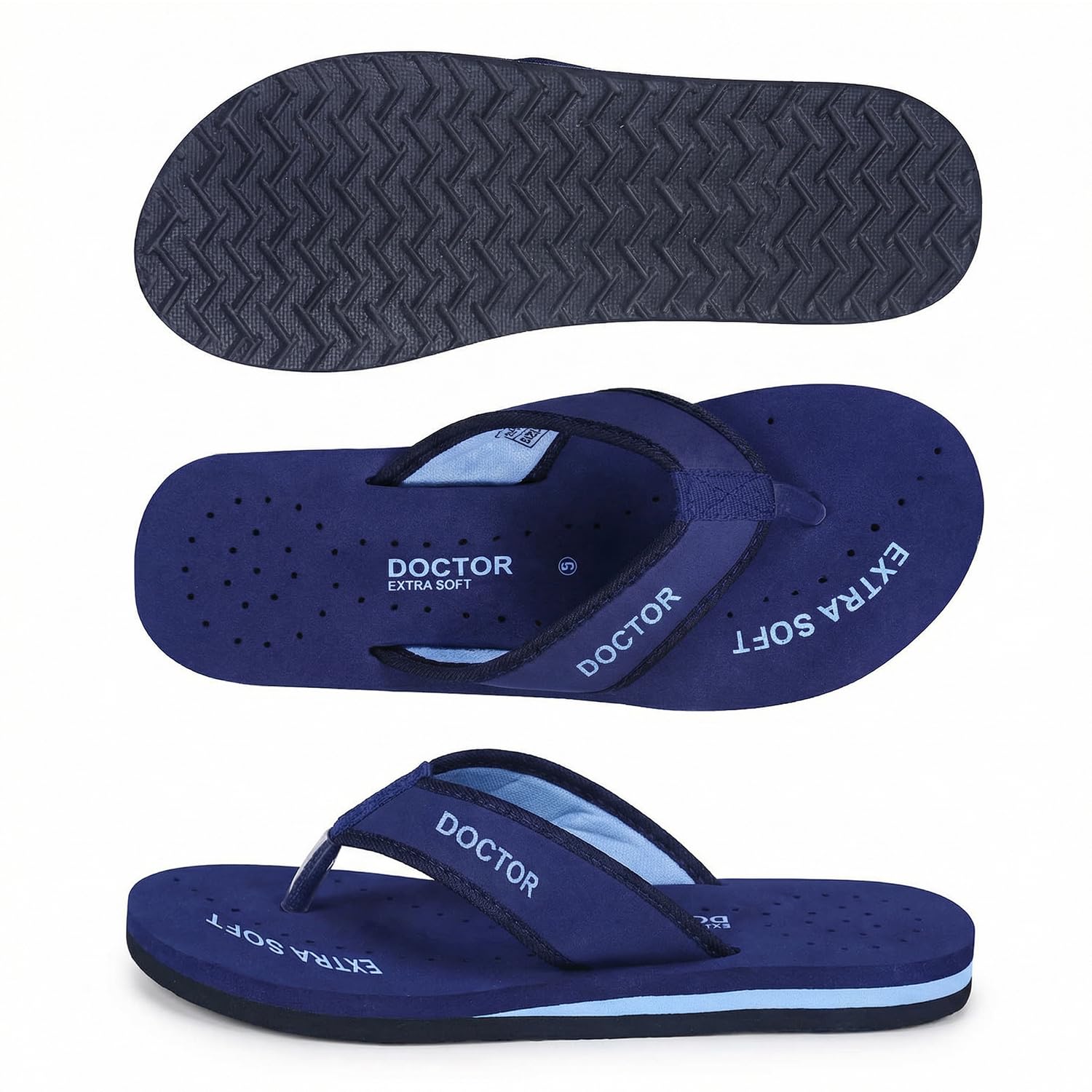 DOCTOR EXTRA SOFT Pantuflas ortopédicas para mujer, para embarazo diabético, antideslizantes, ligeras, cómodas, planas, informales, elegantes, para mujeres y niñas, D-22