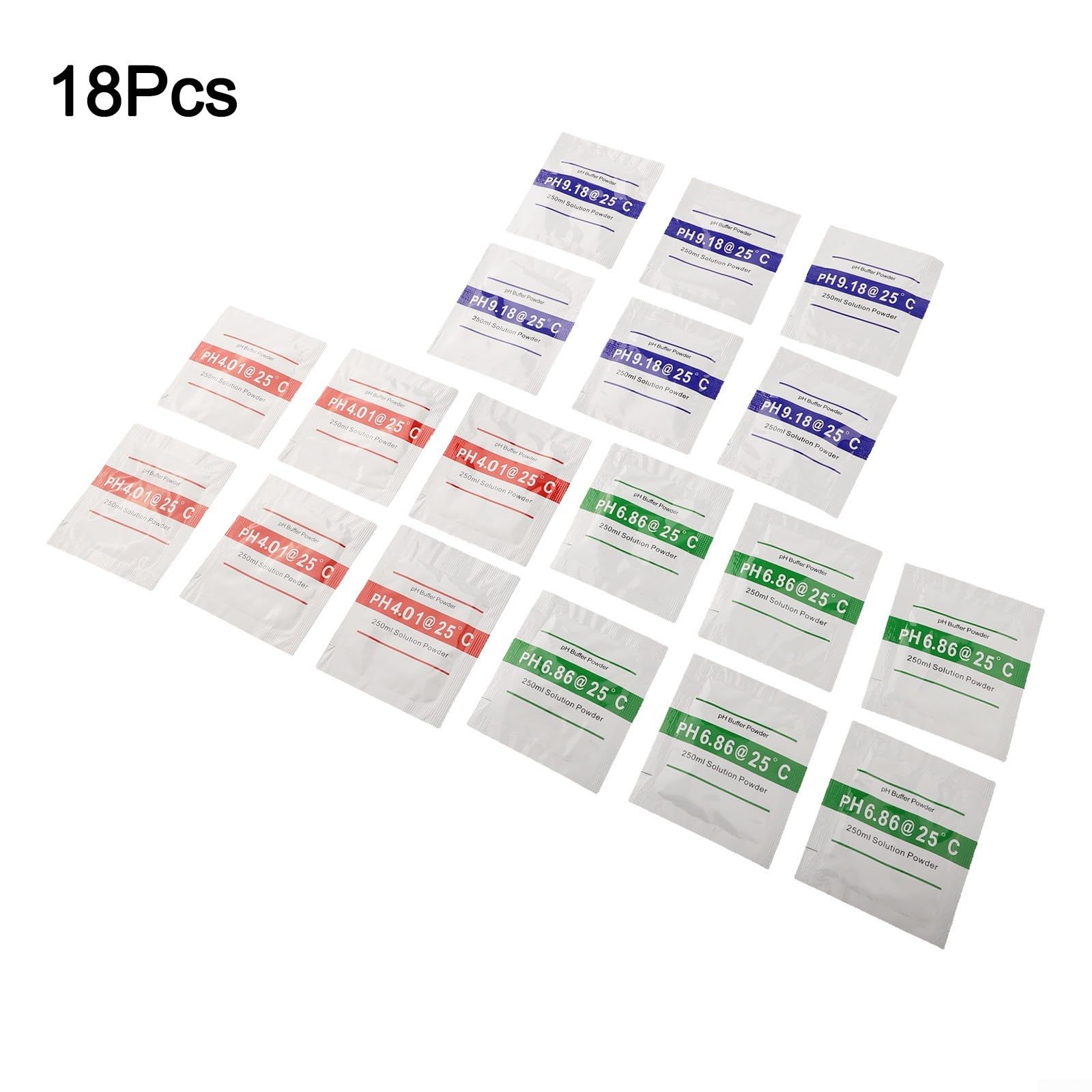 Lot De 18 Tampons En Poudre Pour Mesurer Le PH-mètre