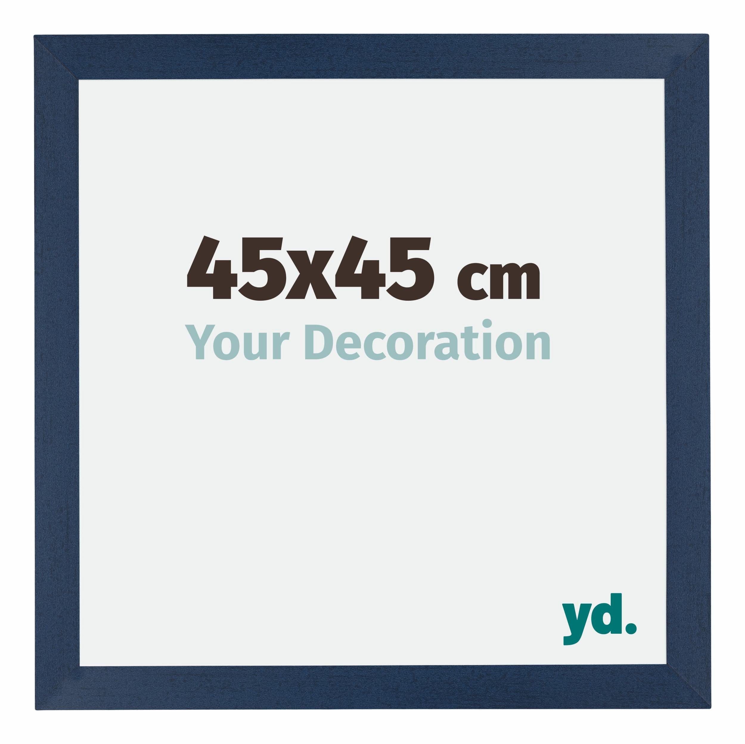 Your Decoration - Picture Frame 45x45 cm - Dark Blue Swept - Decorative Wall Frame in MDF with Antireflection - Frame 45x45 - Mura — image 1
