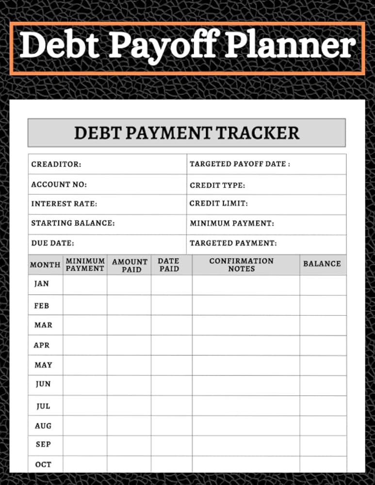 Debt Payoff Planner and Payment Tracker: Simple Debt Payoff Tracker Log Book | Debt Snowball Planner | Debt Reduction Planner - 100 Pages: Publication, JR: Amazon.com: Books debt-payoff-planner-and-payment-tracker-simple-debt-payoff-tracker-log-book-debt-snowball-planner-debt-reduction-planner-100-pages-publication-jr-amazon-com-books