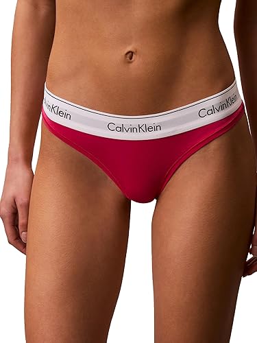 Calvin Klein Women's Modern Cotton Thong-Panty - Small - Innuendo