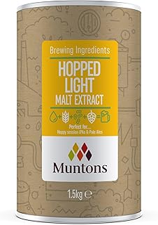 Muntons Brewing Ingredients - Malt Extract Hopped Light - Elevate Your Brewing with Balanced Flavours (1.5 kg | 3.3 lb)