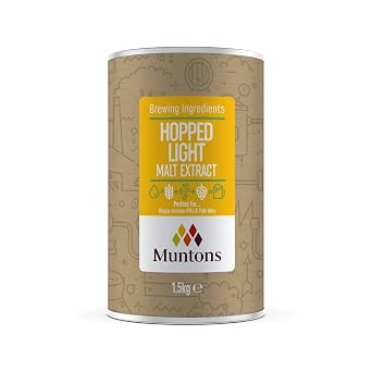 Muntons Brewing Ingredients - Malt Extract Hopped Light - Elevate Your Brewing with Balanced Flavours 1.5 kg | 3.3 lb