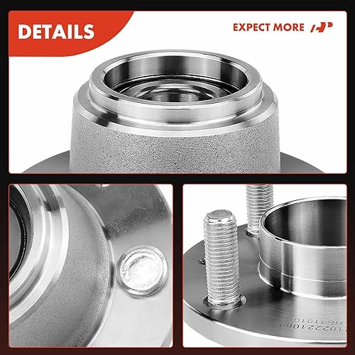 Miniatura 8 de A-Premium Rodamiento de rueda trasera y conjunto de cubo con 4 lengüetas compatible con Chevrolet Spark 2013-2015, Aveo 2004-2011, Aveo5 2007-2011 y