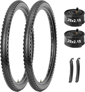 2-Pack 26/27.5/29-Inch Mountain Bike Tires & Tubes Set, Heavy-Duty