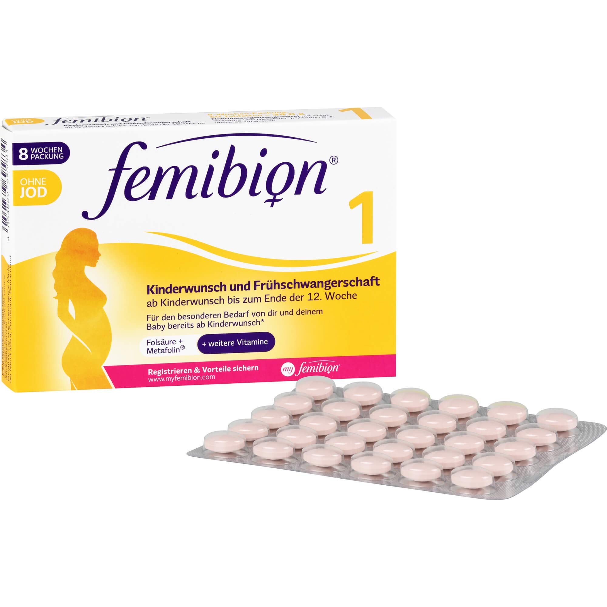 Femibion 1 Kinderwunsch+Frühschwangers. o. Jod