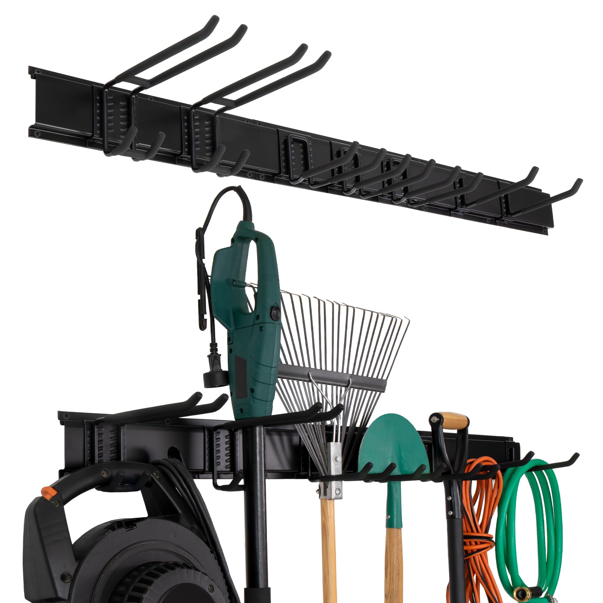 Precision Defined Pannello Porta Attrezzi da Parete (122 cm), robusto Decespugliatore da Muro e Pannelli Appendi Forato Portautensili, sistema Parete per Attrezzi da Lavoro da Giardino