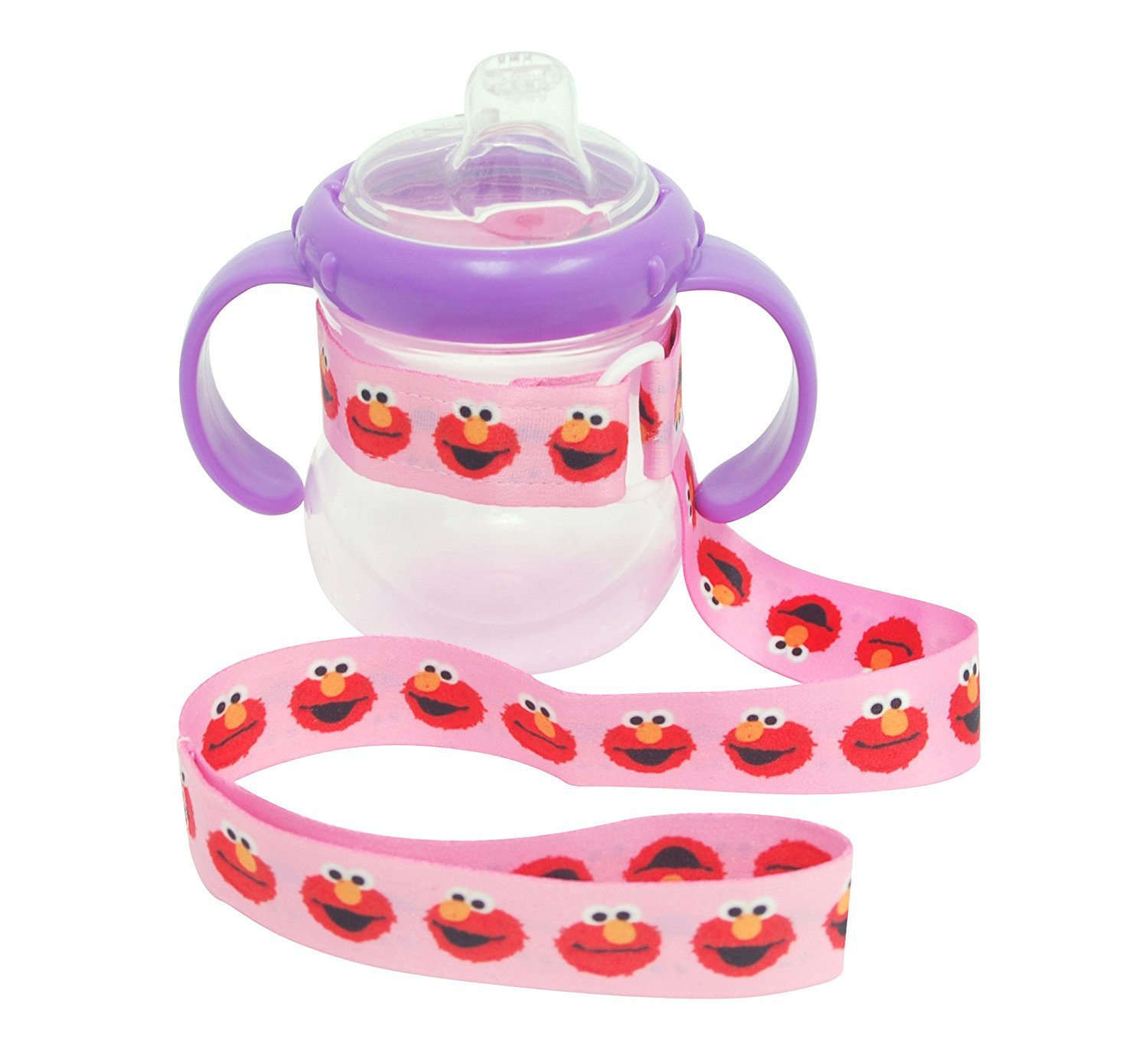 3 Pack Petite Creations No Throw Sesame Street Bottle Holder Elmo, Pink