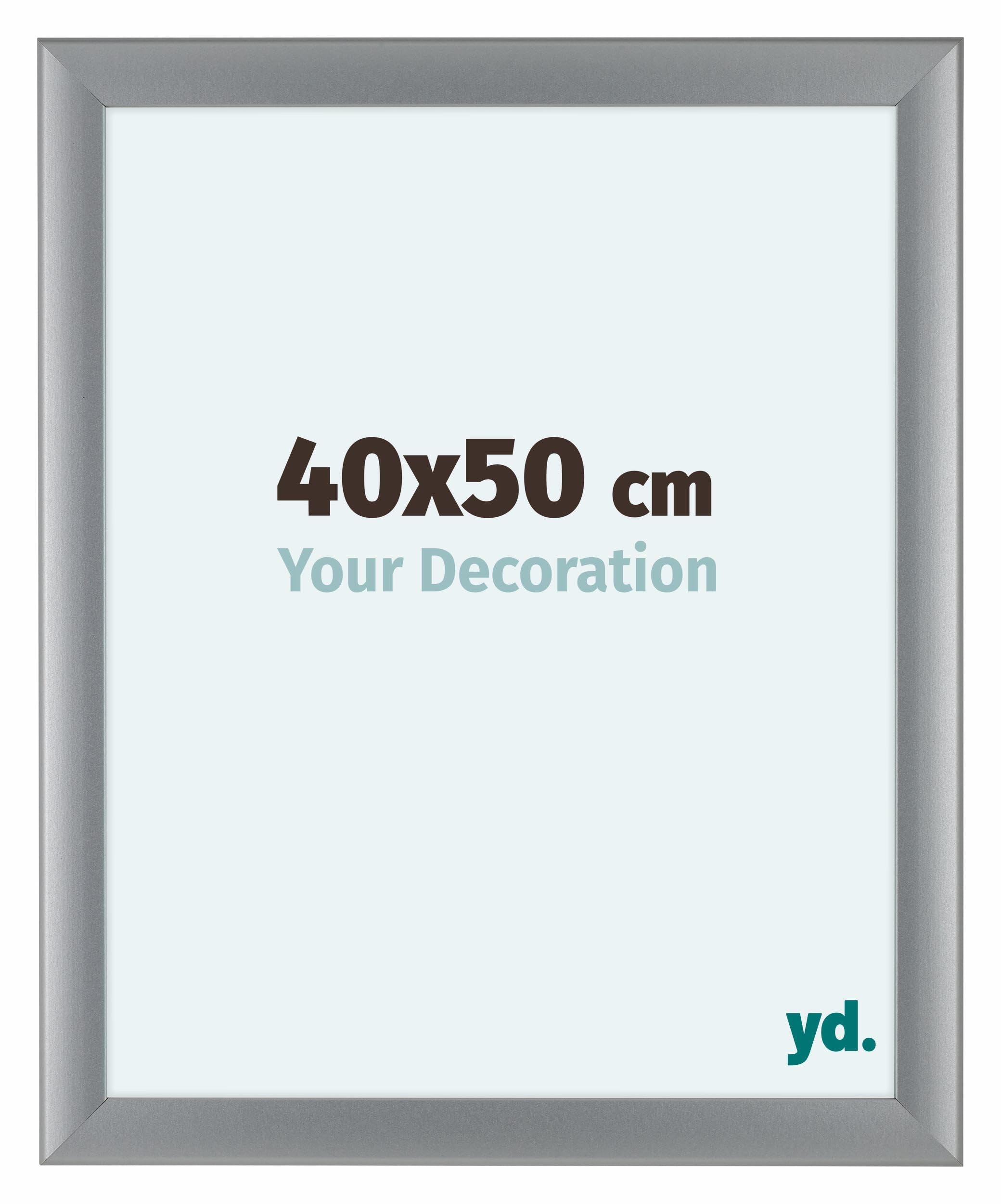 Your Decoration - Picture Frame 40x50 cm - Silver Matte - Decorative Wall Frame in MDF with Antireflection - Frame 40x50 - Como
