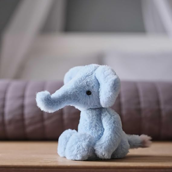 Charlie Bears Effie Elephant - Bear & Me Powder Blue Super Soft Plush Newborn Toddler Child Gift Stuffed Animal Toy - 20cm/8 Tall