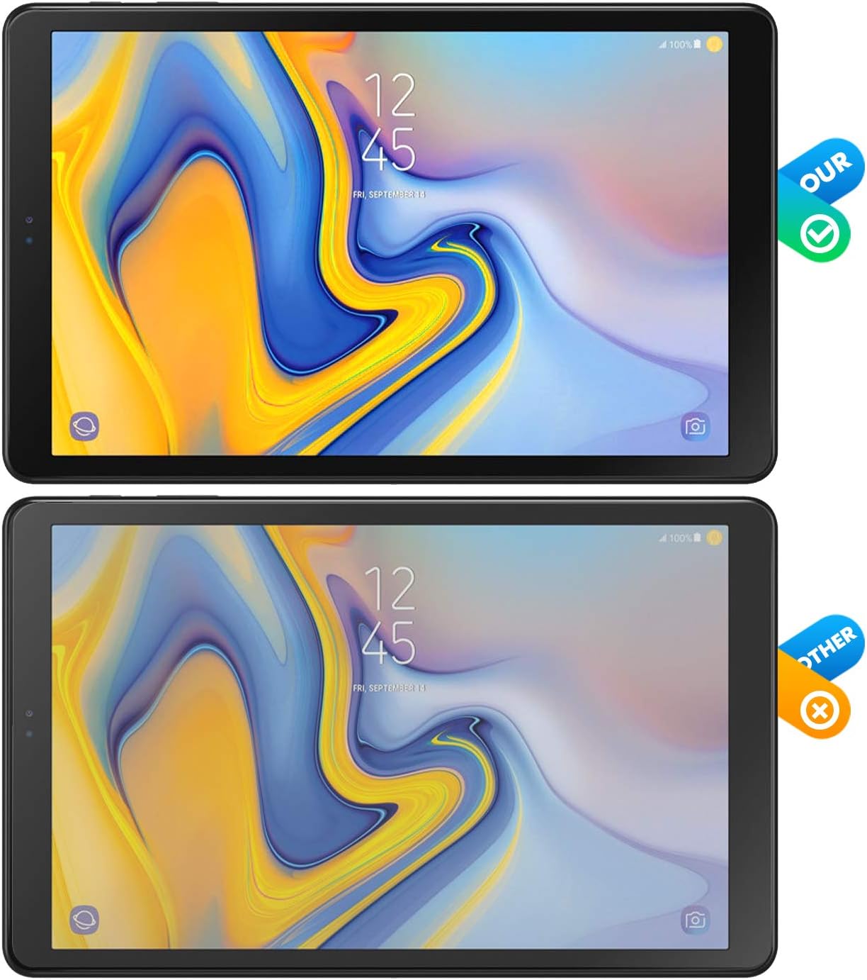 ZoneFoker [2 Pack] Samsung Galaxy Tab S4 10.5 inch 2018 Tablet Screen Protector, [Anti-Scratch][Easy Installation][Bubble Free] Tempered Glass for Samsung SM-T830 & SM-T835