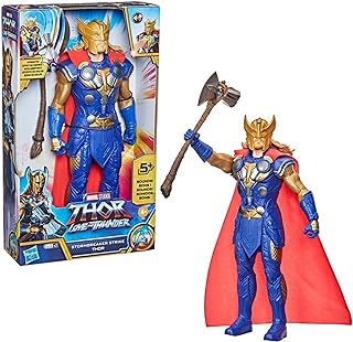 Studios’ Thor: Love and Thunder Stormbreaker Strike Thor Toy, 12-Inch-Scale Electronic Action Figure, Toys for Kids Ages 4 and Up