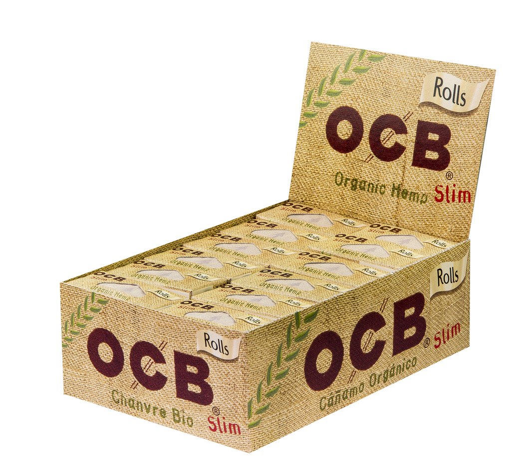OCB Organic Hemp slim rolls de bio-hanf 4M 3 BOXE (72 ROLLS )