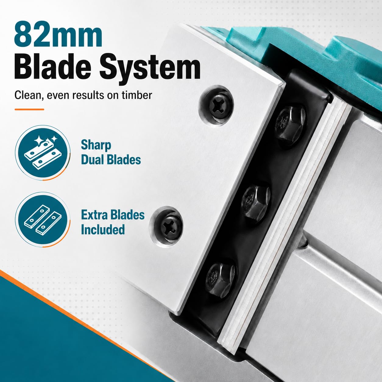 Cepilladora Inalámbrica KATSU FIT-BAT 21V 15000RPM 82mm 2mm