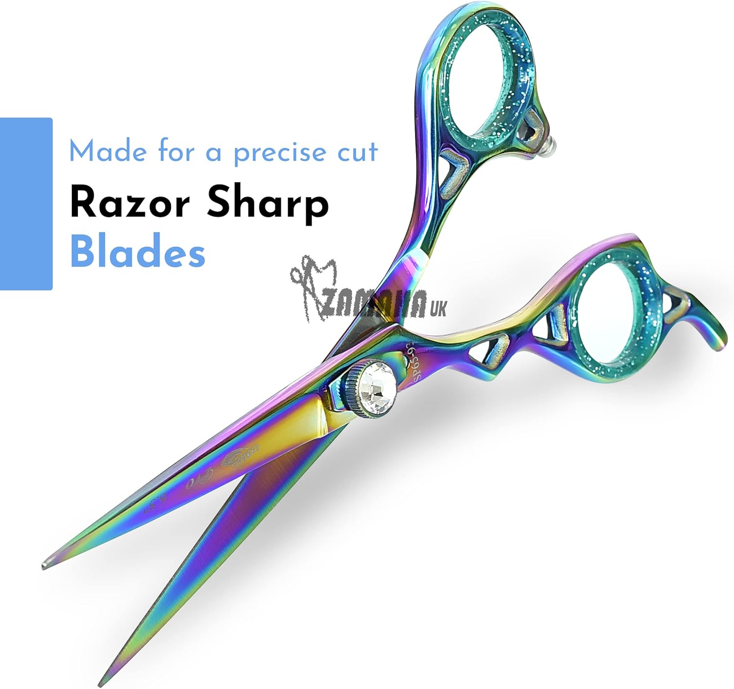 ZAMAHA UK Left Handed Hairdressing Scissors Professional Hair Cutting
