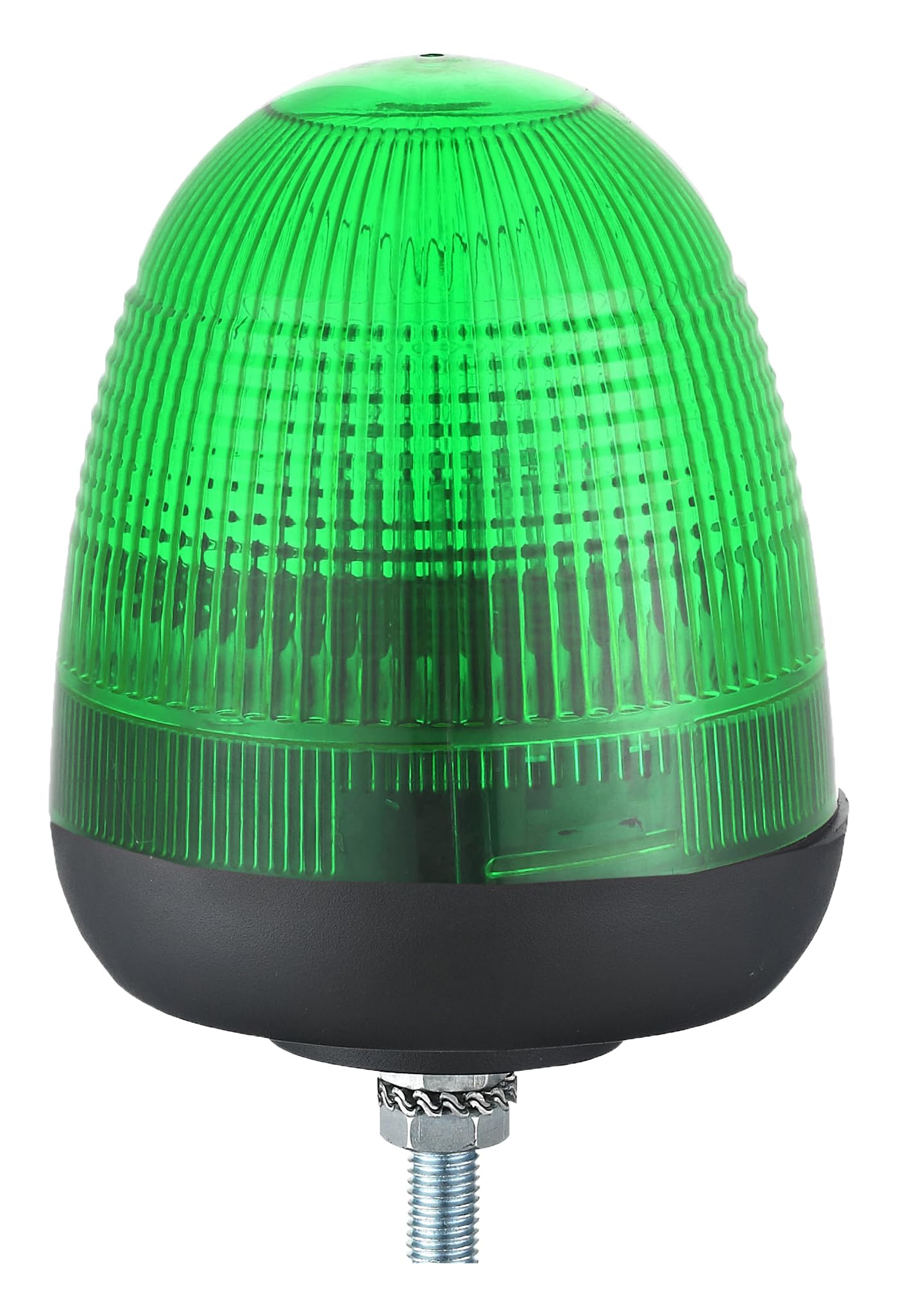 DBG VALUELINE Series Green LED Beacon for Recovery/Emergency Vehicles Hazard Warning Strobe EMC R10 Approved 12V/24V Car Van Truck Tractor Plant (Single Bolt)