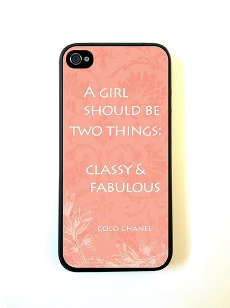 Shawnex Vintage French Coco Chanel Quote Coral Thinshell Case Protective Iphone 5 Case Iphone 5s Case Amazon In Electronics