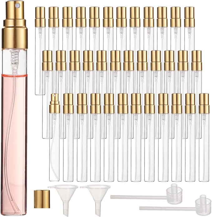 50 Botellas Atomizadoras de Perfume de 10 ml Reutilizables miniatura 2