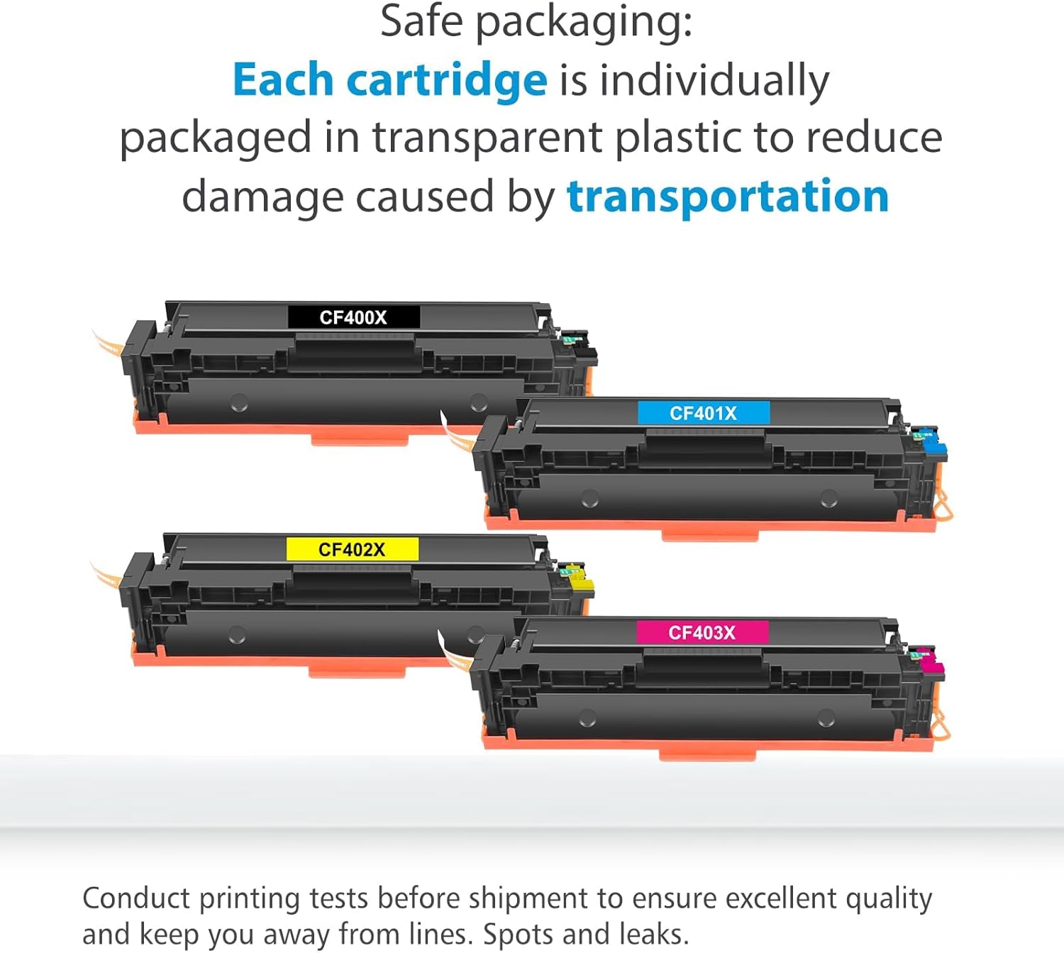 201X 4-Pack Toner Cartridges Compatible for 201X Color Laser Pro MFP M277dw M277n M252dw M252n M277c6 M277 Printer CF400X CF401X CF402X CF403X 201A CF400A (Black Cyan Magenta Yellow)