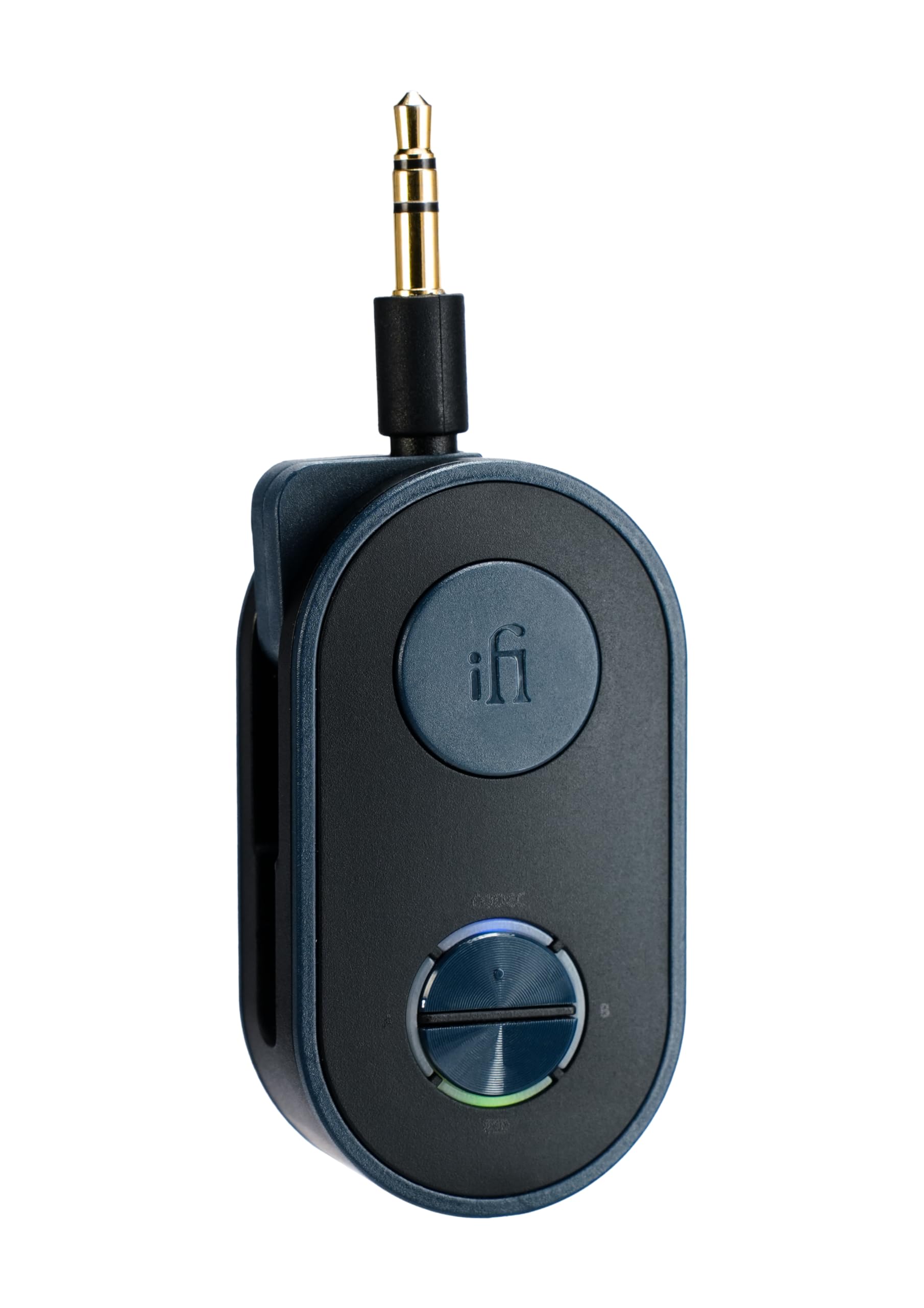 iFi UP Travel – Tragbarer Hi-FI Bluetooth 5.2 Sender und Empfänger – Unterstützt Dual-Kopfhörer-Kopplung – 3,5 mm AUX Wireless Audio-Transmitter für den Einsatz in Autos, Flugzeugen oder auf Reisen