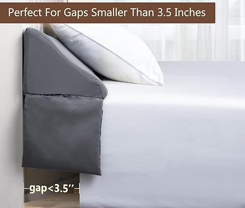 Miniatura 3 de Vekkia Relleno de cuña para almohada de cama King para espacio de cabecera, relleno de espacio de cama  relleno de cuña para colchón, cierre de